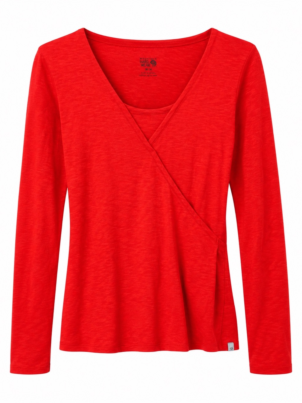 Horny Toad Red Layered V-Neck Long Sleeve Top
